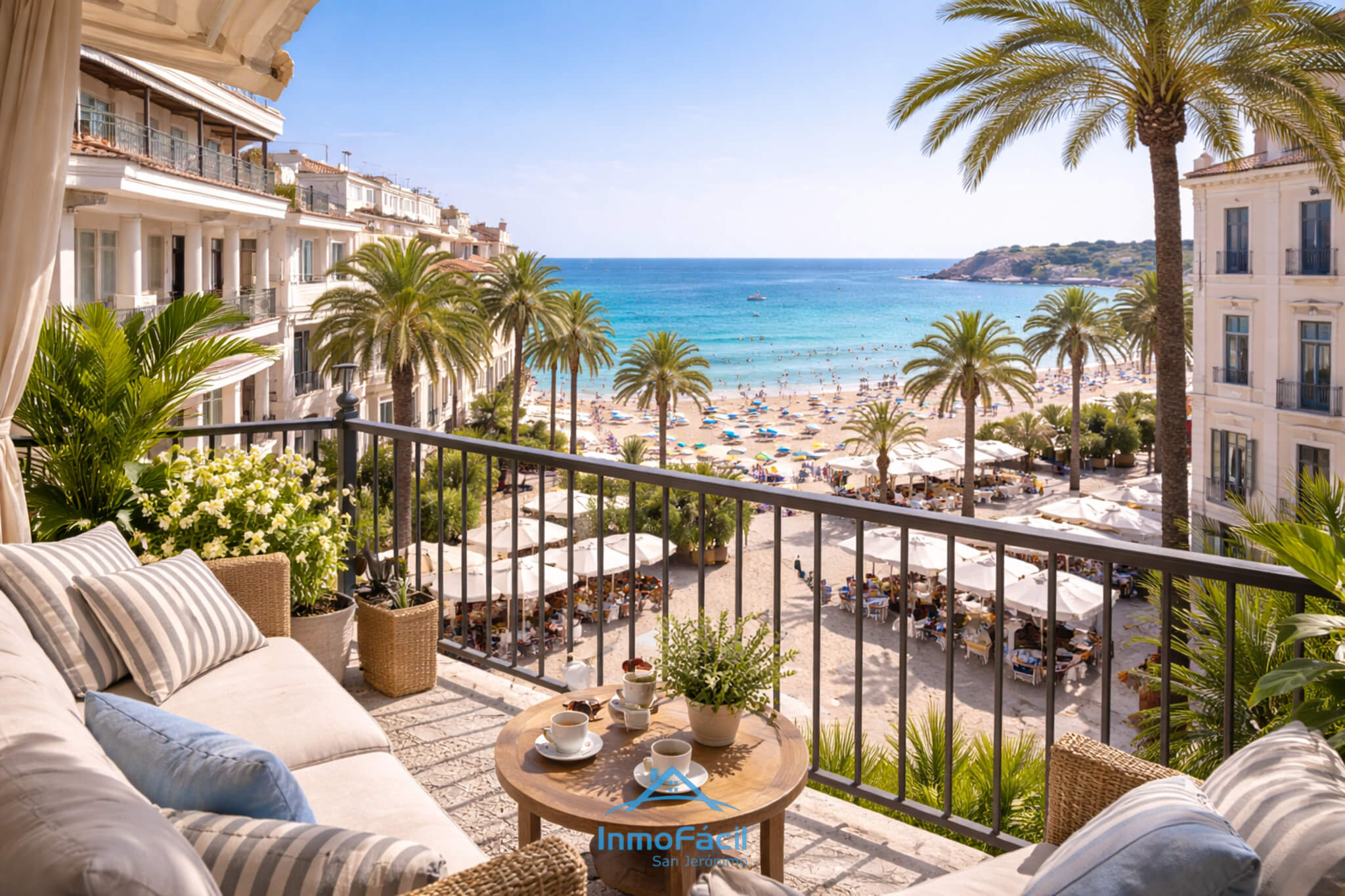 Piso con vistas al mar en Huelva con terraza y playa